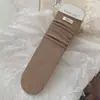 Meias de Pelúcia com Padrão de Ovos para Mulheres, Outono e Inverno, Listras Verticais, Meias Respiráveis de Cano Médio, Meias de Pelúcia Lisas Versáteis Sem Costura, Meias Femininas Estilo Coreano, Série Miu