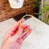 Joyería de Oro Pulsera Diamante Estrella de Seis Puntas Mismo Estilo para Mujer Apertura Sólida Estilo Lujo Ligero Pulsera Elegante Combinable Ajustable