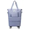 Bolsa de Viaje con Ruedas Universal Bolso de Gran Capacidad Bolsa de Almacenamiento Ligera Tela Engrosada Bolsa de Equipaje de Viaje