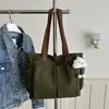 Bolsa de Lona con Diseño Estilo Japonés, Simple y Artística, Adecuada para Estudiantes y Viajes Diarios, Bolsa Tote de Lona, Bolso Casual de Hombro y de Mano con Cremallera para Mujer