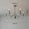 [Transfronterizo] Araña de Salón Estilo Francés, Araña de Cristal, Araña de Velas, Araña Sencilla, Araña de Perlas de Alto Nivel para Sala de Estar