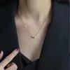 Colar de Feijão de Acácia para Mulheres Estilo Ins Design de Nicho Senso de Design Simples Elegante Não Desbota Corrente de Clavícula Exquisita Atacado