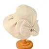 Chapéu Bucket Color Sólida com Laço para Mulheres, Estilo Coreano Chapéu de Sol para Verão, Chapéu de Sol Versátil para Viagem e Férias