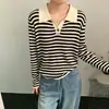 Nueva colección de otoño e invierno: elegantes suéteres de punto con cuello alto y manga larga, moda estilo coreano, suéteres versátiles y ropa interior para mujer