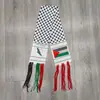 Lenço Estampado com Design de Bandeira Nacional, Versátil e Confortável, Adequado para Eventos, Casamentos, Envoltórios de Pescoço, Borlas Bordadas, Itens de Fã, Venda por Atacado Disponível