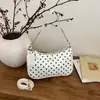 Bolso de Hombro Nuevo 2026 con Cadena de Lunares, Bolso de Hombro y Cruzado de Moda y Versátil, Bolso de Mano de Diseño de Nicho de Alta Gama