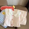 Pijama Adorable y Dulce de Lunares para Niña, Conjunto de Dos Piezas tipo Cárdigan con Cuello de Muñeca para Primavera y Otoño, Ropa de Casa Suave y Adorable Estilo Princesa