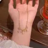 Collar de Borla con Gota de Agua Brillante Dorada para Mujer, Sencillo y Versátil, Popular en Xiaohongshu, Accesorio de Moda para Chicas a la Moda