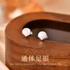 Pendientes de Estrella de Mar y Concha de Plata S999 para Mujer, Creativos, Modernos, Personalizados, Joyería para Oreja de Alta Gama con Cierre de Rosca