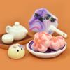 YQT mini comida para jugar ventilador pequeño resina crema goma accesorios llavero colgante casa de muñecas juguete pequeños adornos