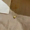 Colar de Sino Dourado Escovado Xiaohongshu Design de Nicho Único Versátil Moderno Elegante Corrente de Clavícula Dropshipping