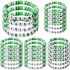 Calle. Pulsera del Día de San Patricio Pulsera Fresca Verde de Arcilla Suave Transfronteriza Europea y Americana Festival Irlandés Lucky Lucky