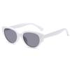 Gafas de Sol Coreanas Retro Ojo de Gato, Gafas de Sol con Protección UV, Gafas de Sol de Moda de Alta Gama con Montura Ovalada para Estilo Urbano