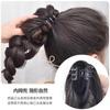 Peluca para Mujer Cola de Caballo Trenzada con Pinza Cola de Caballo Alta Cabello Largo Rizado Nuevo Estilo Chino Trenza Cabello de Simulación Natural Popular en Internet