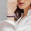 Pulsera Popular Natural de Cristal Transfronteriza, Pulsera de Amatista Soñadora, Joyería DIY, Piedra Preciosa Morada, Estilo Europeo y Americano