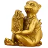Figura de Caballo de Bronce para Promoción Inmediata, Adorno de Artesanía de Cobre, Caballo y Mono de Latón Decoración para Oficina en Casa, Sello de Fortuna de Latón