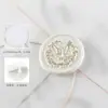 Pegatina de Sello de Cera de Pintura de Fuego, Pegatina Sello de Invitación con Patrón de Paloma Blanca, Pegatina Sello de Embalaje de Sobre de Etiqueta de Cera de Pintura de Fuego