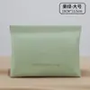 Bolsa Pequeña Cerrada a Presión Mini Bolsa de Almacenamiento para Auriculares de PU Monedero de Color Caramelo Bolsa para Guardar Lápices Labiales