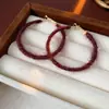 Pendientes de Gota de Aceite Serie Roja Ankora Moda Otoño e Invierno Estilo Casual Pendientes de Lujo Ligero Pendientes de Gama Alta para Mujer