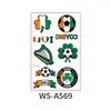 Pegatinas de Tatuaje de Bandera del Mundial 2026 Transfronterizas para Eventos de Clubes y Aficionados, Pegatinas Desechables