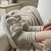 Calcetines de terciopelo australiano marrón para mujer, forrados con vellón de invierno, gruesos y cálidos, para dormir en el suelo, para otoño e invierno.