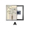 Edição vertical nórdica Caixa de relógio elétrica Pintura decorativa Moderna Simples Caixa de distribuição de abrigo de flores Pintura suspensa Interruptor de energia Caixa elétrica Pintura