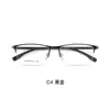 Armazones de aleación de alta calidad para gafas para profesionales del lugar de trabajo, estilo de negocios casual, medio aro, lujo ligero, elegantes, se pueden adaptar con lentes, venta directa del fabricante