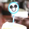 Nuevo adorno de piruleta de bola de lentejuelas con lazo de celebridad en línea, adorno para pastel de cumpleaños, decoración creativa para mesa de postres de fiesta