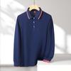 Polos de Manga Larga de Primavera y Otoño, Ropa de Trabajo, Camisetas de Algodón Puro con Cuello, Uniformes de Equipo para Hombres y Mujeres, Camisetas Publicitarias con Logo Impreso y Solapas