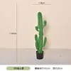 Planta Cacto Coluna Artificial do Deserto para Paisagismo Verde Interno e Externo, Planta em Vaso de Chão para Vitrines de Shopping, Simulação de Alta Qualidade