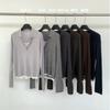 Suéter de Punto Falso de Dos Piezas con Cuello Estilo Coreano para Mujer 6up Otoño Temprano 2025 Guangzhou 13 Líneas Nuevo Normcore Versátil Informal 50253