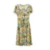 Vestido Floral com Gola Peter Pan Estilo Francês Feminino Verão 2024 Novo Simples Elegante Moderno Redutor de Idade Emagrecedor Comprimento Médio