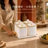 Frascos sellados para granos y cereales, almacenamiento de cocina, frascos de plástico transparente de grado alimenticio, cajas para fideos, productos secos y almacenamiento de té