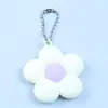 Colgante Llavero Botella de Agua de Goma Suave PVC Accesorio Taza Térmica Colgante de Flor Colorida Dopamina