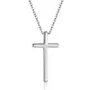 Colgante de Cruz Brillante Estilo Coreano Simple Moda Creativo Cruz Regalo para Pareja Colgante