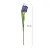 Ramo de flor de tulipán de loro de un solo tallo para decoración de escenas, tulipán de alta gama para uso en bodas, flores artificiales
