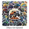 100 Pegatinas de Camiones Monstruo Dibujos Animados Bigfoot Coche Warcraft Carro Decorativas Taza de Agua Funda de Teléfono Pegatinas DIY