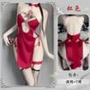 Lingerie divertida sexy com decote halter e detalhes vazados estilo antigo, fenda alta, uniforme cheongsam, tentação, paixão feminina, grátis 6330