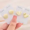 Pendientes de Corazón de Moda y Personalizados para Mujer Estilo Coreano Simples y Versátiles Pendientes de Oro de 18 Quilates Pendientes de Corazón DIY