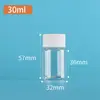 Botellas de plástico PET, botellas tipo cápsula, botellas dispensadoras con tapa, botellas vacías selladas, botellas dispensadoras de grado alimenticio al por mayor en stock
