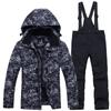 Nuevo Traje de Esquí para Niños Traje para Niñas Niños Medianos y Grandes Traje Exterior Engrosado Pantalones Cálidos de Invierno