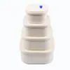 En stock Fábrica Caja de Silicona para Conservar Frescura Grado Alimenticio Sellada Engrosada Microondas Caja para Comida Complementaria de Bebé Caja de Almuerzo Conservación Fresca Congelado