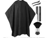 Bufanda Profesional para Barbero Herramienta de Barbero Negro Especial para Barbería Herramientas Juego Completo de Bufanda para el Hogar Peluquería Antiadherente para el Cabello