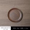Juego de Posavasos de Nogal Madera Sólida Aislado Cuadrado Redondo Soporte para Taza de Té Olla Soporte Creativo Juego de Té Kung Fu Accesorios para Ceremonia del Té