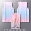 Nuevo uniforme de baloncesto traje estudiante masculino y femenino uniforme de clase entrenamiento de competición jersey de baloncesto estampado chaleco deportivo transpirable venta al por mayor