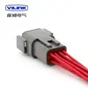Conector de coche Dechi de 2/3/4/6/8/12 pines serie DTM arnés de cableado conector impermeable enchufe macho y hembra