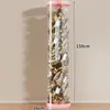 Caixa de armazenamento de pelúcia com zíper, design transparente, para uso doméstico, estilosa e à prova de poeira