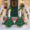Traje de Falda con Tema de Árbol de Navidad de Ganso de Porche de 23 pulgadas Traje de Jardinero de Ganso Grande para Festival Navideño en el Patio