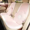 Cojín para asiento de coche Blue Rain, diseño simple, pelo sintético de conejo, adecuado para invierno, afelpado y cálido, funda para asiento de coche para otoño e invierno