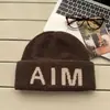 Gorro Grueso Estilo Japonés Gris para Mujer, Moda Callejera de Invierno, Gorro de Punto Estilo Perezoso, Adelgazante, Gorro a Prueba de Frío